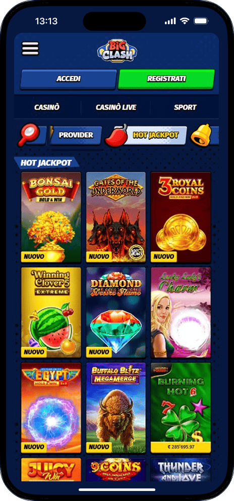 Giochi con jackpot BigClash